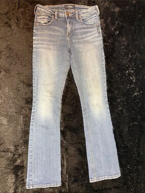 Vintage Silver Jeans Women's Light Blue Flare Jeans